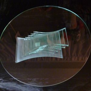 11" Glass cake plate